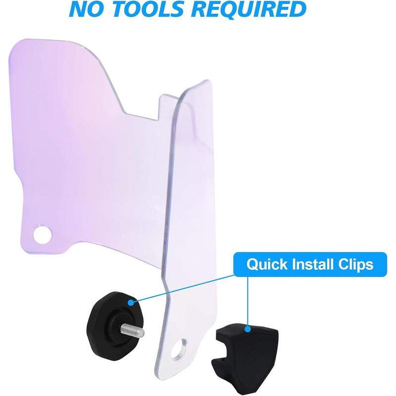 Clear football visor for adults youth eye shield with easy install football visor clips for helmet protection