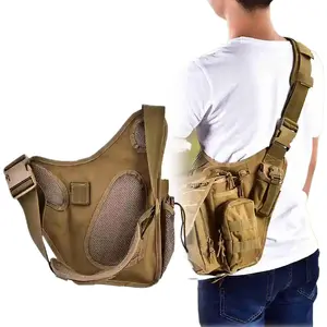 Waterproof Fishing Shoulder Bags Outdoor Sports Cycling Crossbody Chest Single Backpack Travel Climbing Camping Tactical Handbag