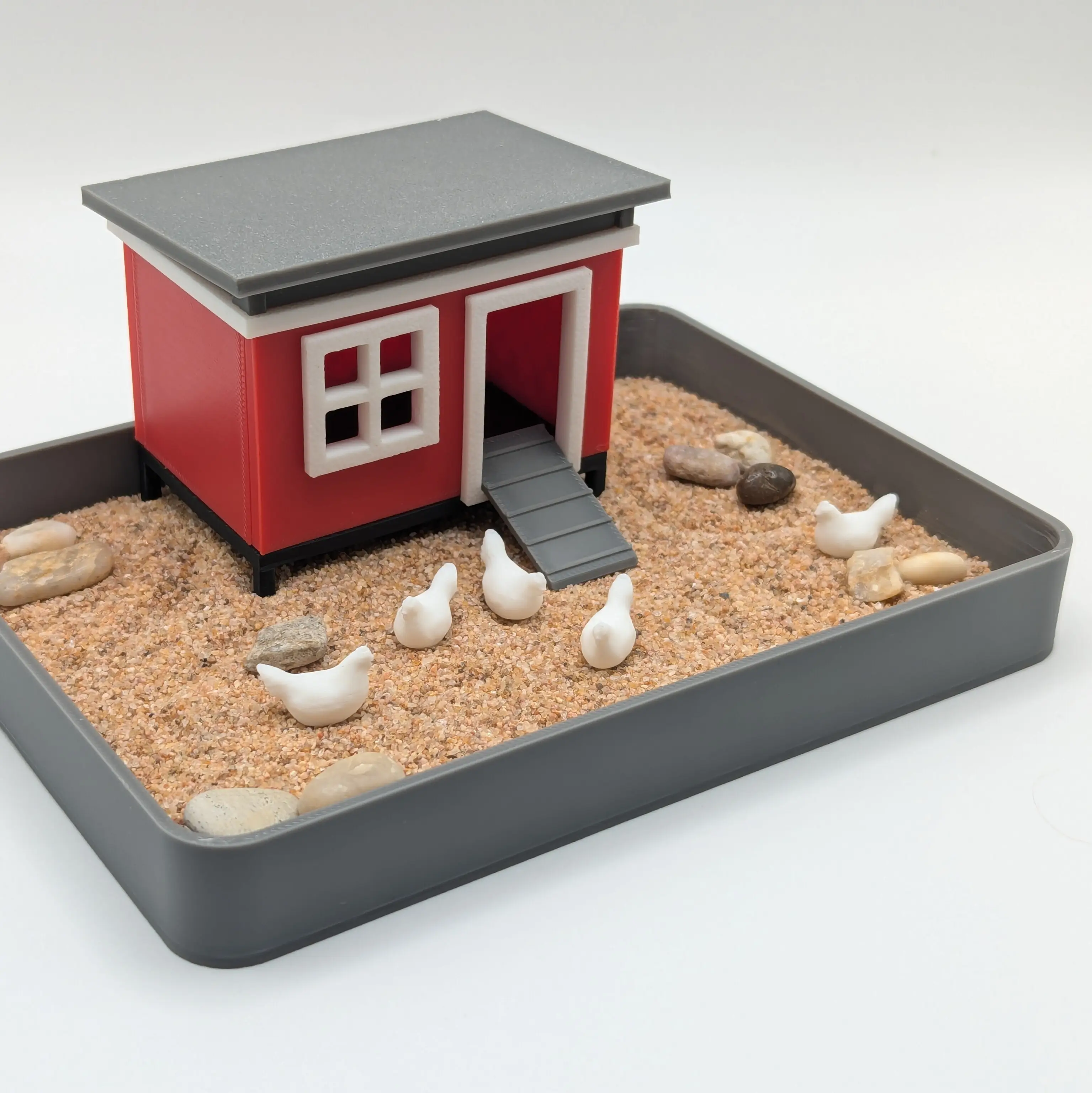 Chicken Zen Garden - Desk Accessory Sand Garden DIY Kit Gifts for Him Her Office...