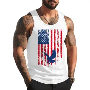 Mens Tank Tops Summer Beach Vacation Sleeveless Shirts Casual Palm Graphic Muscle Gym Workout Tank Top