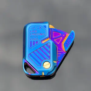 Creative Metal Fidget Toy, Mechanical Push Card Toy, EDC Stress Relief Toy, Fidget Toy for Adults, Birthday Gift for Teens, EDC Fidget Slider