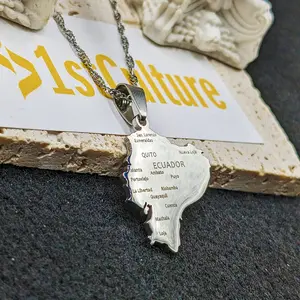 Ecuador Necklace, Map Gift, Bracelet