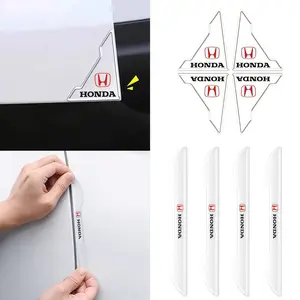 8pcs Car Door Handle Protection Film Sticker, Anti-Collision Strip, Corner Protector, Fits Honda All Models, Car Decoration Accessories