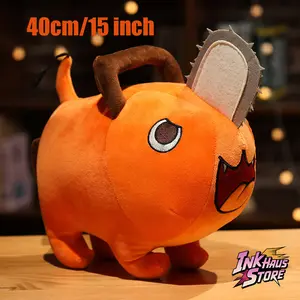 Chainsaw Man Pochita 40cm/15inch Plush Toy - Demon Cuteness Fusion Pillow Anime Style Cosplay Merchandise Soft Rubber Detachable Features