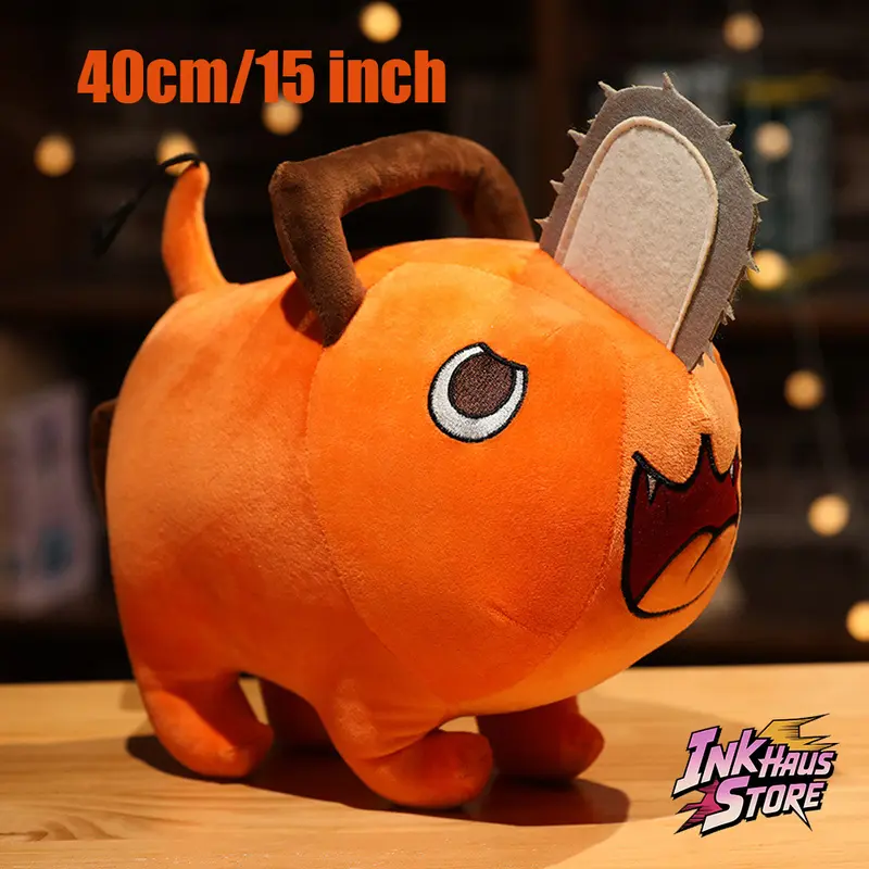 Chainsaw Man Pochita 40cm/15inch Plush Toy Fashion Accessories - Demon Cuteness Fusion Pillow Anime Style Cosplay Merchandise Soft Rubber Detachable Features