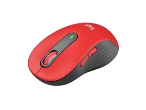 Logitech Signature M650 L Mouse - Optical - Wireless - Bluetooth/Radio Frequency - Red - USB - 2000 dpi - Scroll Wheel - 5 Button(s) - 5 Programmable Button(s) - Large Hand/Palm Size