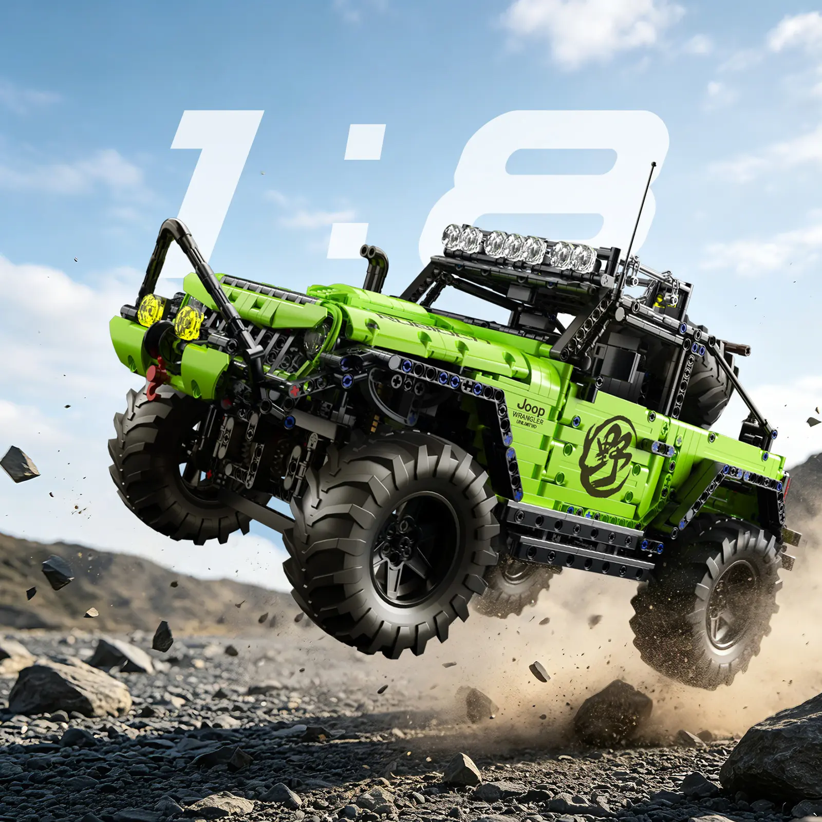 Pro/Tech Build 2357 Pcs Off-Road SUV 4x4 Car Model Kit – Detailed All-Terrain Adventure Vehicle Building Set, STEM Collectible Gift for Teens, Boys & Men, Display Shelf Desk Decor