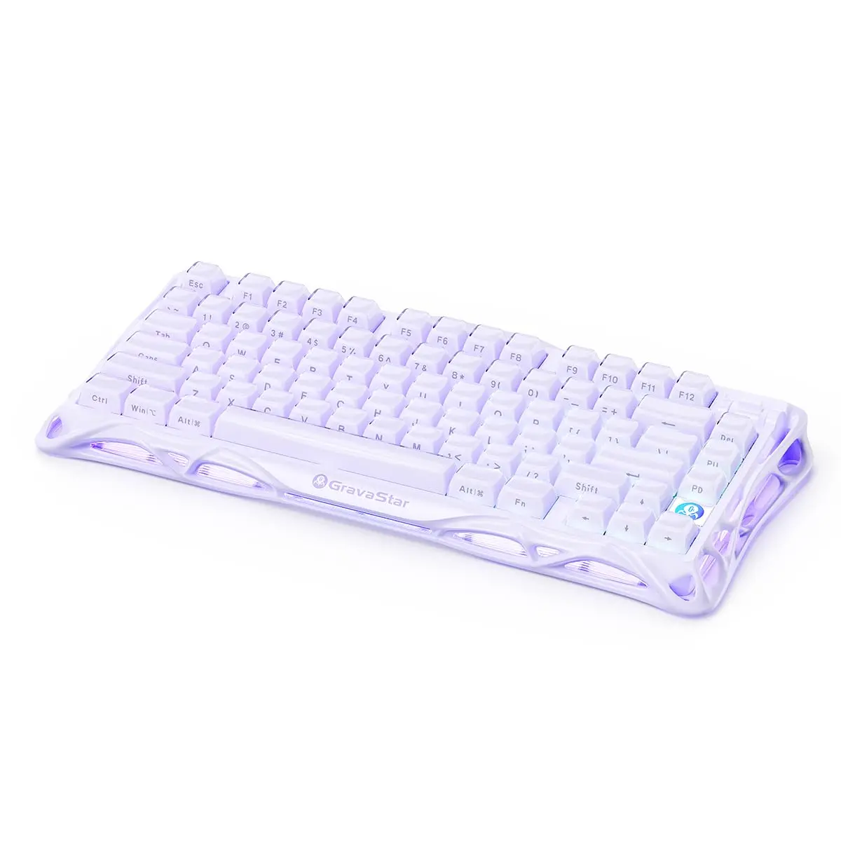 GravaStar Mercury V75 HE Keyboard Lavender Purple – 75% Hall