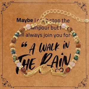 Inspirational Gifts for Women,  Stone bracelets, Wave Bracelets   for   Bestie Mon Sister Birthday Gifts for Her