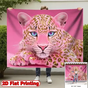2D flat-banners-1pc pink Panther Theme design-Perfect for home decor, parties, studios, home and garden, outdoor celebrations