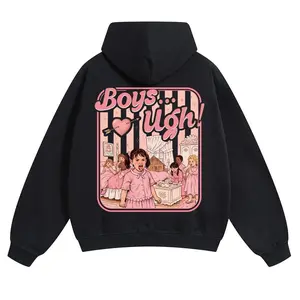 Men's Oversized 90s Movie Quote "Boys...Ugh!"Funny Valentine Hoodie - Stylish, Well-Fit Tops Essential Streetwear with Graphic Design, T-Shirt-Inspired Sweatshirt tiktok shop.....