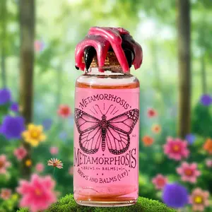Metamorphosis Monarch Butterfly Mini Potion Prop, Color Changing Liquid Decorative Bottle!