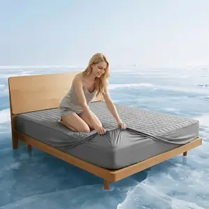 1PC quilted waterproof bed sheet (without pillowcase and pillow) is soft, durable, easy to care for, machine washable, and perfect for bedrooms and guest rooms