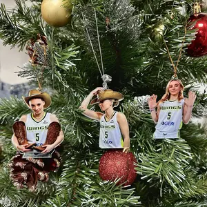 Buckets Your Fav Women Baseball Player Ornament, Baseball Lover Christmas Ornament