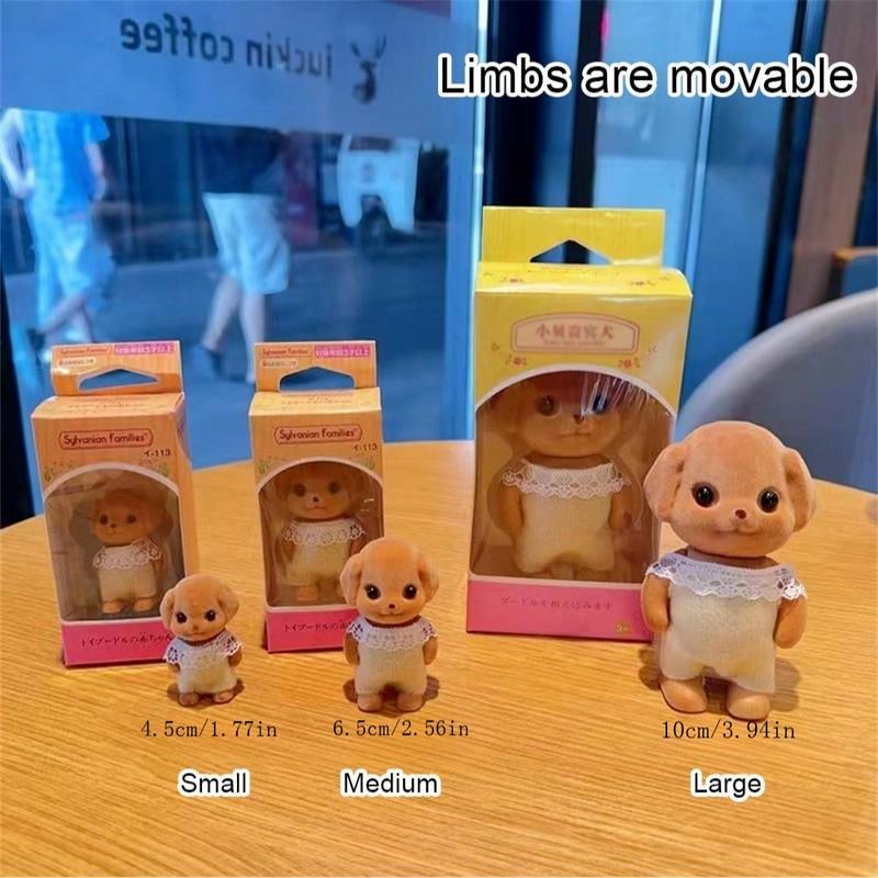 Sylvanian Families Vip Dog Doll, Adjustable Limbs Miniature Figurine, Desktop Decoration, Random Style Packaging, Collectible Toy