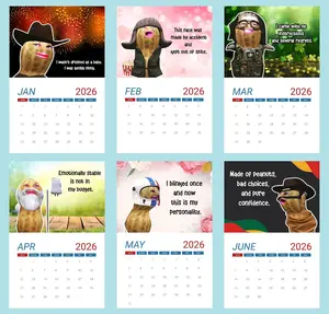 A Year Of The Burnt Peanut 2026 Calendar, The Burnt Peanut 2026 Calendar, Bungulator Desktop Calendar, The Burnt Peanut, Meme Calendar