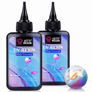 200g High Viscosity Crystal Clear Thick UV Resin Kit for Crafts, Doming, Coating, Necklaces, Earrings, Pendants. - LET'S RESIN 200g High Viscosity Crystal Clear Thick UV Resin Kit for Crafts, Doming, Coating, Necklaces, Earrings, Pendants. - LET'S RESIN