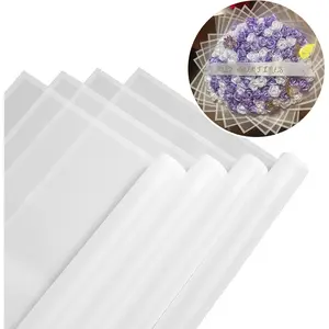 20 count Flower Wrapping Paper,Floral Wrapping Paper  F Bouquet Packing Material Florist Bouquet Supplies DIY Craft  Packing (5-White)