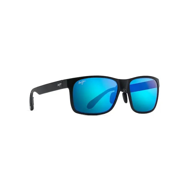 Maui Jim Red Sands Sunglasses B432-2M Matte Black Frame Blue Hawaii Lenses