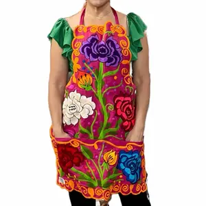 Mandil Mexicano Handmade Embroidered in Oaxaca hand made in Mexico, hecho a mano