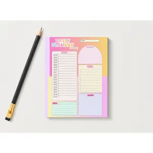Sherbet Daily Planner Schedule 5.5" x 8.5" Notepad