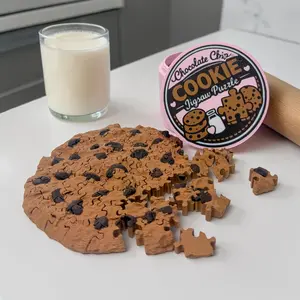 Cookie Jigsaw Puzzle 3D Printed - Chocolate Chip Cookie Lover Gift - Fun Office Desk Toy - Unique Home Decor - Fidget Puzzle