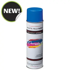 Champion Sports  1.66 oz Field Marking Paint, Blue - 12 Cans per Case