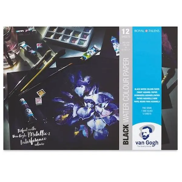 Van Gogh BLACK Watercolor Paper Pads 140LB - Cold Press