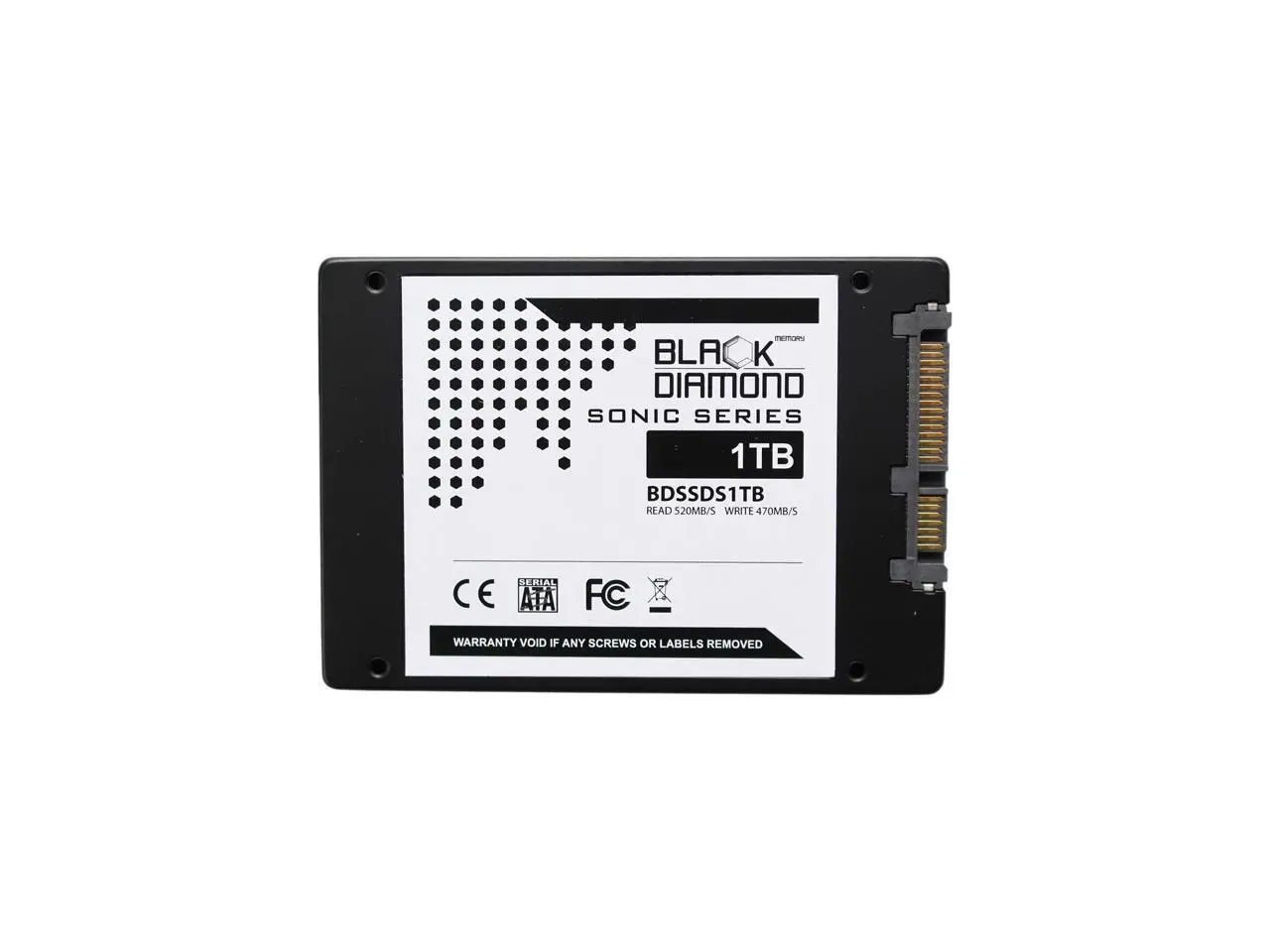 Black Diamond Memory Sonic Series BDSSDS1T 2.5" 1TB SATA III TLC Internal Solid State Drive