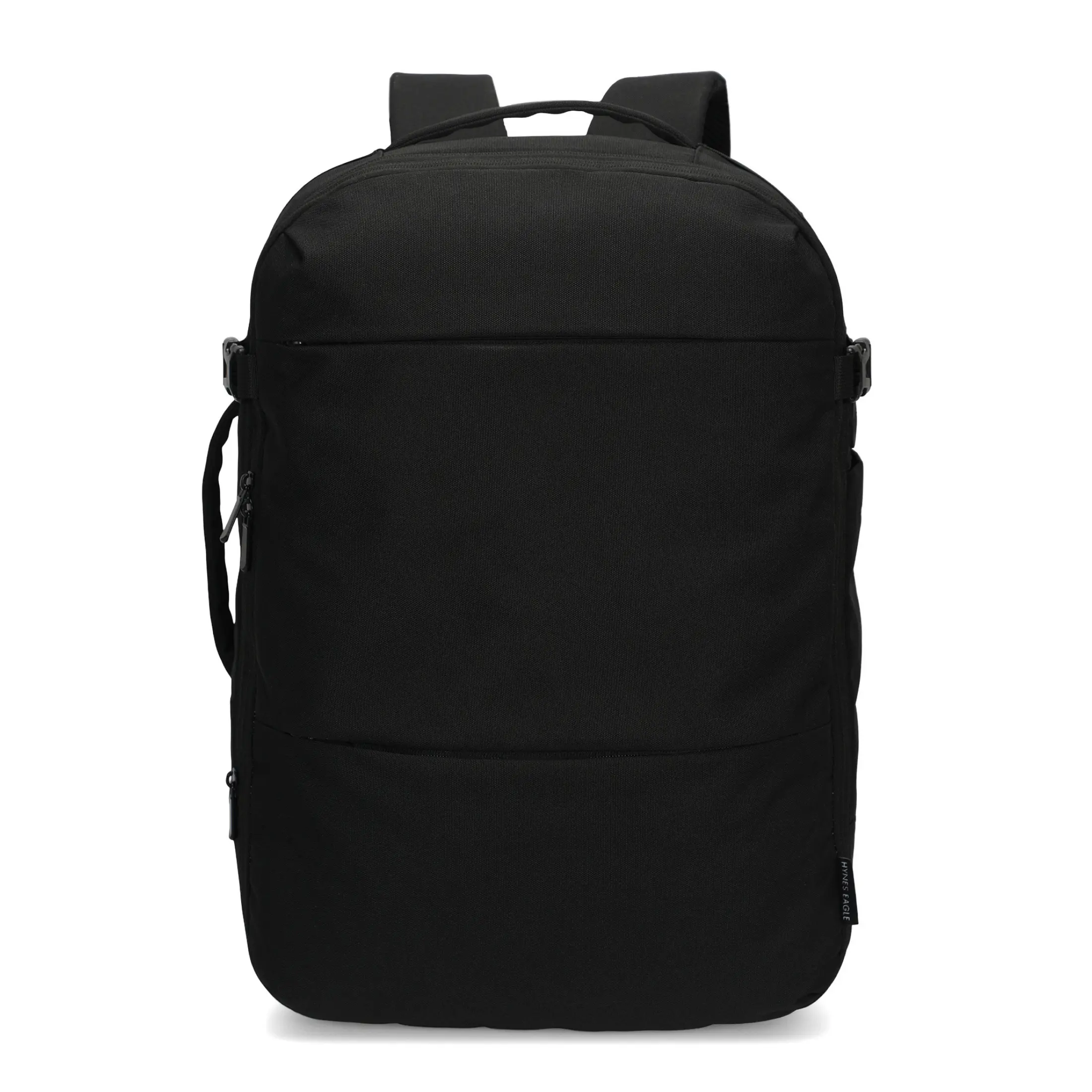 HYNES EAGLE Unisex Plain Nylon Expandable 26L-36L Flight-Approved Carry-On Backpack, with USB Charging Port, Waterproof Zipper Pocket, Trolley Sleeve