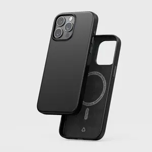 TerraTact NAPA Leather Case – iPhone 15 Series (Midnight Black)