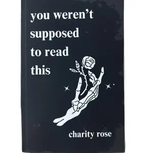 “you weren’t supposed to read this” is a poetry book that discusses various topics like trauma, anxiety, depression, relationships, and healing.