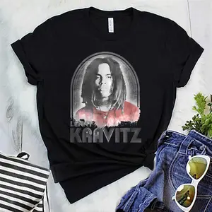 Lenny Kravitz  Retro Lines Logo T-Shirt
