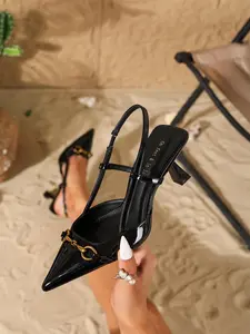 Women's Fashionable Solid Color Stiletto Heels, Elegant Pointed Toe High Heels for Party, Daily Wear for Women & Girls, Elegant Party Shoes