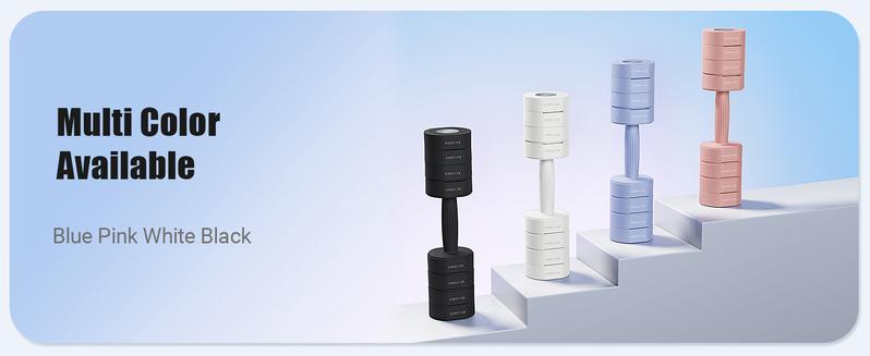 Merach Adjustable Dumbbell Set, 4 in 1 Free Weights Dumbbells Each 2.2-8.8LBS Hand Weights for Women Soft Rubber Handle for Home Gym Exercise Training