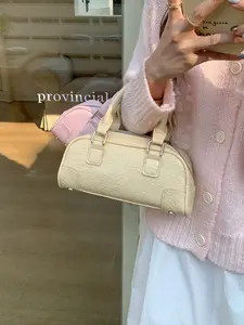 Korean Style Unique Design Bowling Ball Handbag for Women, New Fashion Versatile Pillow Bag, Trendy Crossbody Bag, Everyday Bags