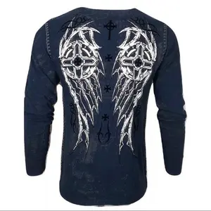 Xtreme Couture by Affliction Men's Thermal shirt DARKER SIDE Biker MMA S-2X