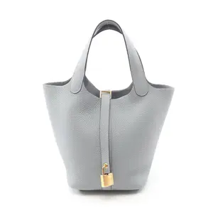 Pre-owned HERMÈS Calfskin Shoulder Bags Hermes Picotin Lock PM Handbag