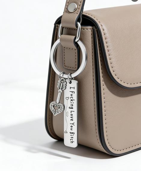 Best Friend Keychain for Women, Stainless Steel Key Chain Engrave I Fking Love You Bith Birthday Christmas Friendship Gift for Bestie Best Friends Female Bff Best Friend Keychain for Women, Stainless Steel Key Chain Engrave I Fking Love You Bith Birthday Christmas Friendship Gift for Bestie Best Friends Female Bff