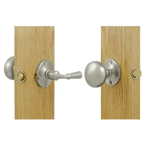 Deltana SDL980U15 Storm Door Latch with Round Tubular Lock- Satin Nickel - Solid