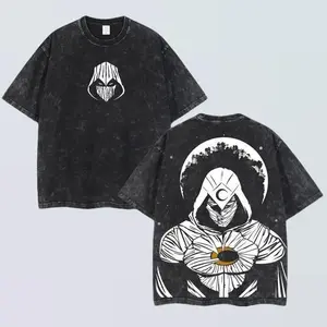 Moon Knight Marc Spector MCU Comic Retro Oversized Heavyweight Cotton Vintage Washed Tee, Comics Superhero Shirt, Classic Movie Lover T-shirt,comic merch fan, outfits men comic Inspired graphic tees men gifts comic anime tshirt dailywear Menswear