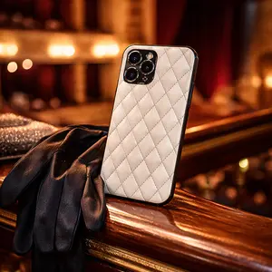 iPhone Handmade Quilted Leather Phone Case