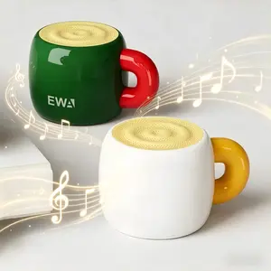 Creative Mug Shape Bluetooth-compatible Speaker, Mini Portable High-Aesthetic Wireless Sound, Deep Bass Loud Volume 360° Surround Stereo