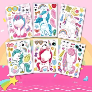 Cute Unicorn Refrigerator Magnets Set, DIY Stickers for Party & Home Decorations, Create Joyful Atmosphere at Home