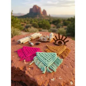 Boho Pup Macrame Bandana