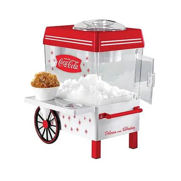 Nostalgia Coca-Cola Snow Cone Maker and Shaved Ice Storage