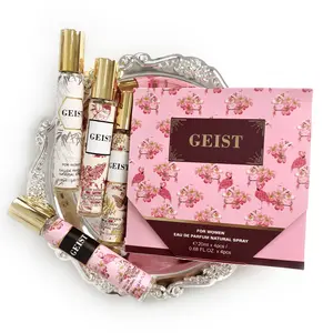 Women's Perfume Set - Fresh Floral and Fruity,for Daily Use and Dates,Valentine's Day Gift - 0.68FL.OZ.*4
