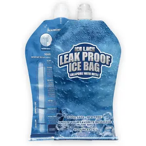 Large Leakproof  Bag.   Pack for Cooler - Long Lasting Instant Cooler  Packs - Drop in Cubed  to Make Cold, Dry Freezer Packs for Coolers - Drink Your  When It Melts