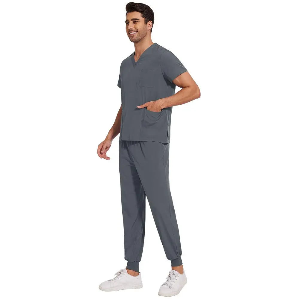 Multicolor Short Sleeved Unisex Hospital Doctor Workwear Pharmacy Nurse Uniform Oral Dental Surgery Uniforms Medical Scrubs Sets
