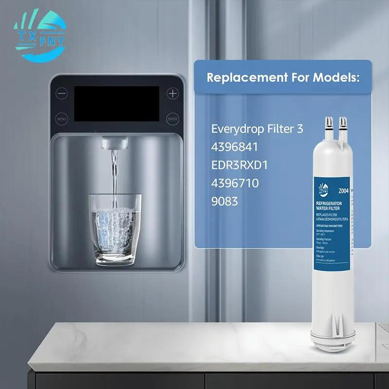 Refrigerator Water Filter - Compatible with Whirlpool EDR3RXD1 & Everydrop 4396841 (1 Pack)